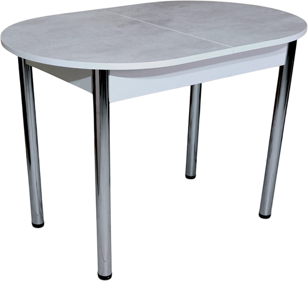 Изображение товара Обеденный стол СВД Юнио 110-140x70 / 055О.П16.Х (бетон/хром)
