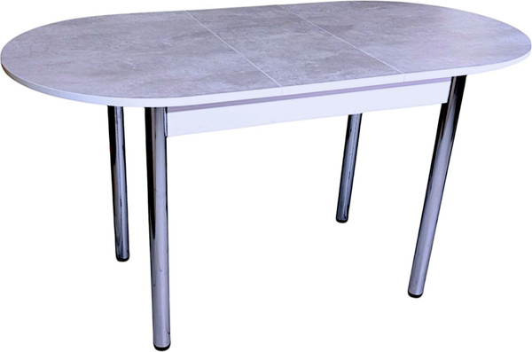 Изображение товара Обеденный стол СВД Юнио 110-140x70 / 055О.П16.Х (бетон/хром)