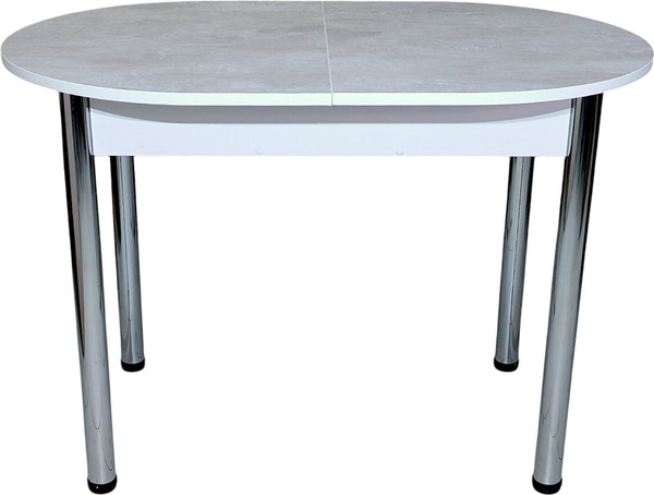 Изображение товара Обеденный стол СВД Юнио 110-140x70 / 055О.П16.Х (бетон/хром)