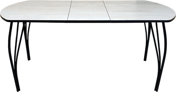 Изображение товара Обеденный стол СВД Юнио 110-140x70 / 055Э.П17.МО (ледяное дерево/металлическая опора)