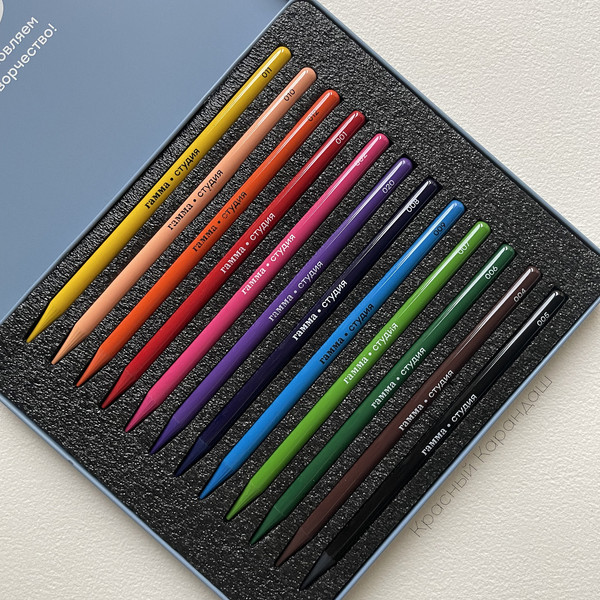 Изображение товара Набор цветных карандашей ГАММА Студия / 220822_12 (12цв)