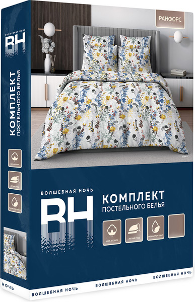 Изображение товара Комплект постельного белья Волшебная ночь Волшебная Ночь Оазис 2сп ВН 2017 30106/1 РФ10 01