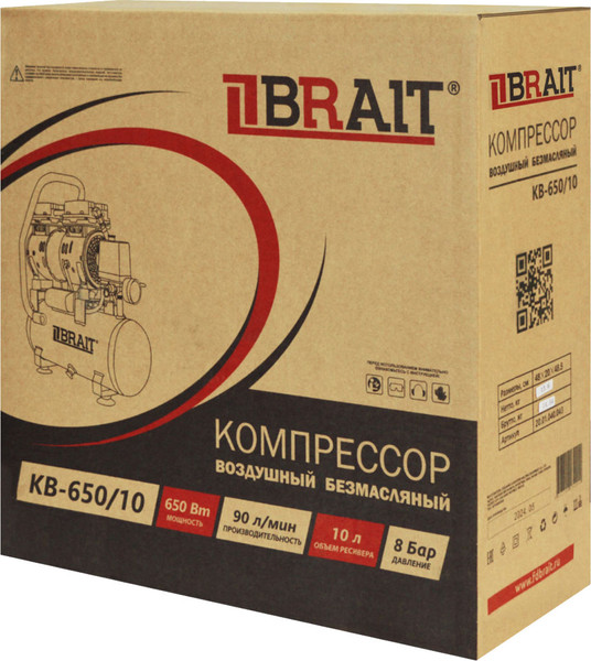 Изображение товара Воздушный компрессор Brait KB-650/10