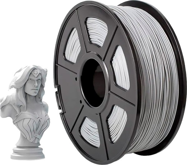 Изображение товара Пластик для 3D-печати NV Print NV-3D-ABS-GREY (1.75мм, 1кг, серый)