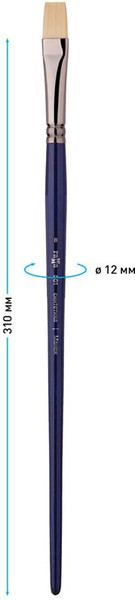 Изображение товара Кисть для рисования ГАММА Манеж. Синтетика №8 /501008