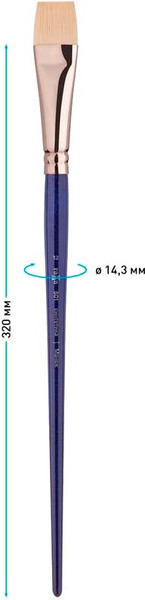 Изображение товара Кисть для рисования ГАММА Манеж. Синтетика №12 / 501012