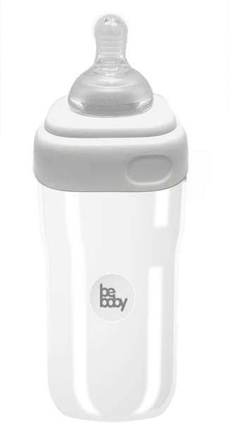Изображение товара Бутылочка для кормления Be Baby Антиколиковая / R-02B/240 (240мл, белый)