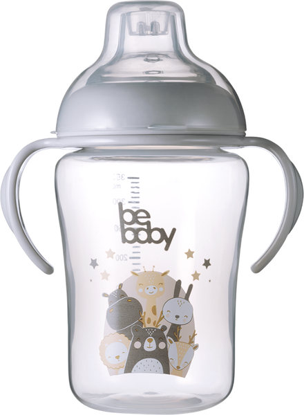 Изображение товара Поильник Be Baby C-6216 (350мл, серый)
