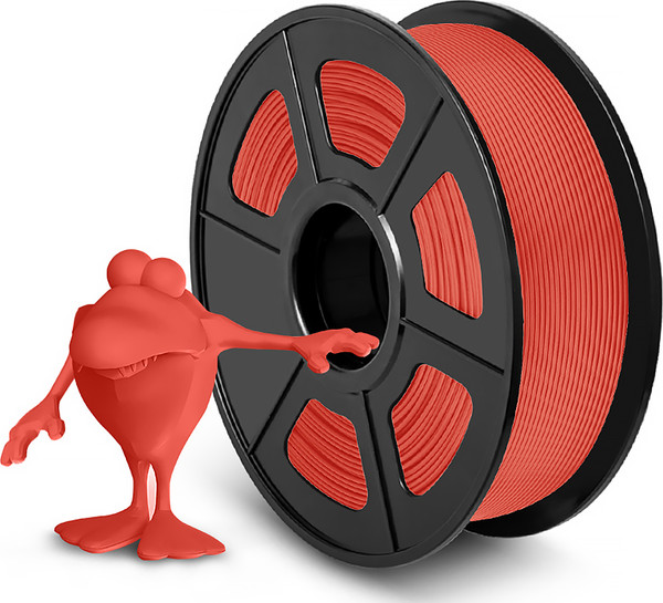 Изображение товара Пластик для 3D-печати NV Print NV-3D-PLA-MATTE-RED (1.75мм, 1кг, матовый красный)