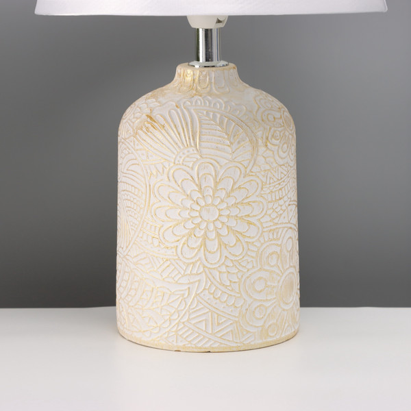 Изображение товара Прикроватная лампа Risalux Цветочное поле 10683273 (белый/золото)