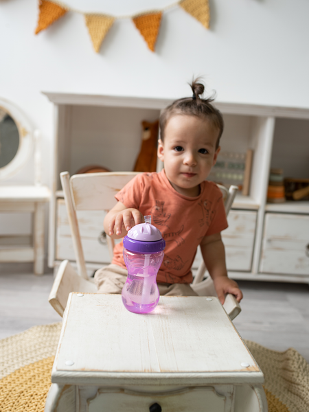 Изображение товара Поильник Be Baby С трубочкой / C-6 (300мл, фиолетовый)