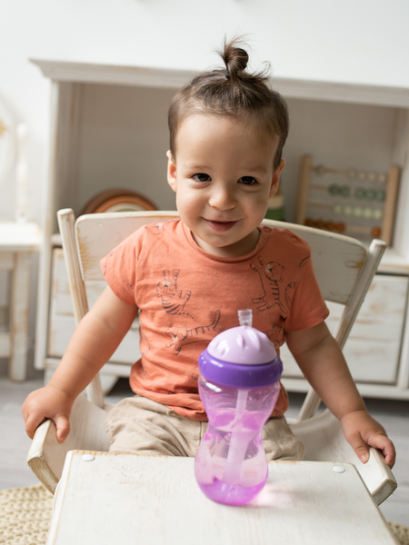 Изображение товара Поильник Be Baby С трубочкой / C-6 (300мл, фиолетовый)