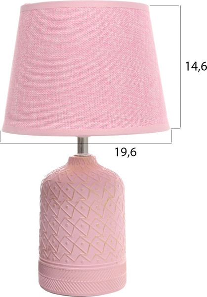 Изображение товара Прикроватная лампа Risalux Узор 10683276 (розовый)