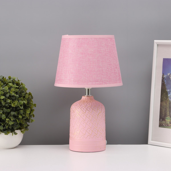 Изображение товара Прикроватная лампа Risalux Узор 10683276 (розовый)