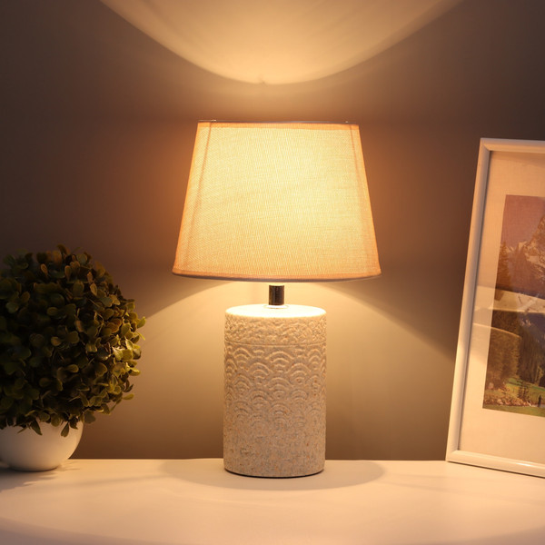 Изображение товара Прикроватная лампа Risalux Волны 10683281 (серый/бежевый)