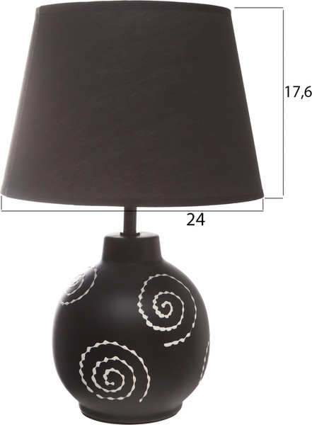 Изображение товара Прикроватная лампа Risalux Луиза 10689382 (черный/белый)