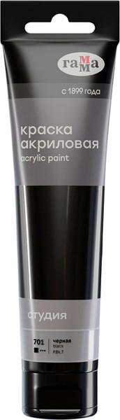 Изображение товара Акриловая краска ГАММА Студия / 2802110701 (110мл, черный)