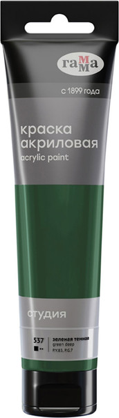 Изображение товара Акриловая краска ГАММА Студия / 2802110537 (110мл, темно-зеленый)
