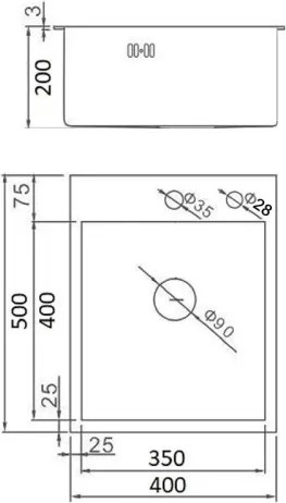 Изображение товара Мойка кухонная Wisent WS-34050/GER013 (с сифоном, дозатором и коландером)