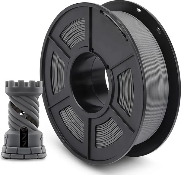 Изображение товара Пластик для 3D-печати NV Print NV-3D-PLA-GREY (1.75мм, 1кг, серый)