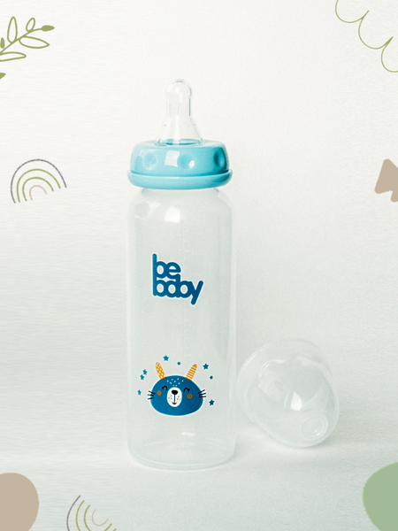 Изображение товара Бутылочка для кормления Be Baby Антиколиковая / R-06B/240 (240мл, голубой)