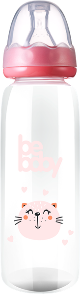 Изображение товара Бутылочка для кормления Be Baby Антиколиковая / R-06B/240 (240мл, розовый)