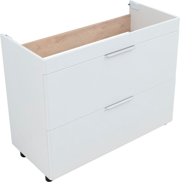 Изображение товара Тумба под умывальник Aquanet Ирис New 100 / 339257 (белый глянцевый)