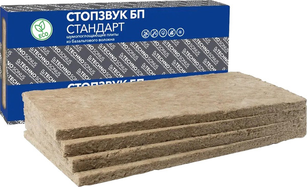 Изображение товара Шумоизоляция Techno Sonus СтопЗвук БП Стандарт 2.88м2 50мм