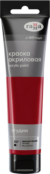 Изображение товара Акриловая краска ГАММА Студия / 2802110217 (110мл, темно-красный)