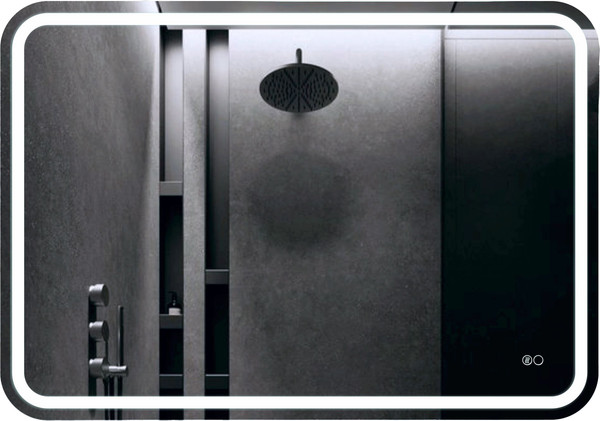 Изображение товара Зеркало Алмаз-Люкс Lima 10070sh-6 (100x70см, с подсветкой, с сенсорной кнопкой и подогревом)