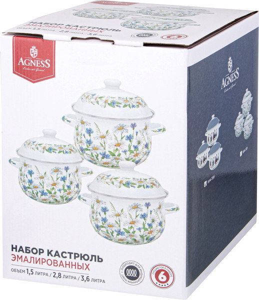 Изображение товара Набор кастрюль Agness 934-720