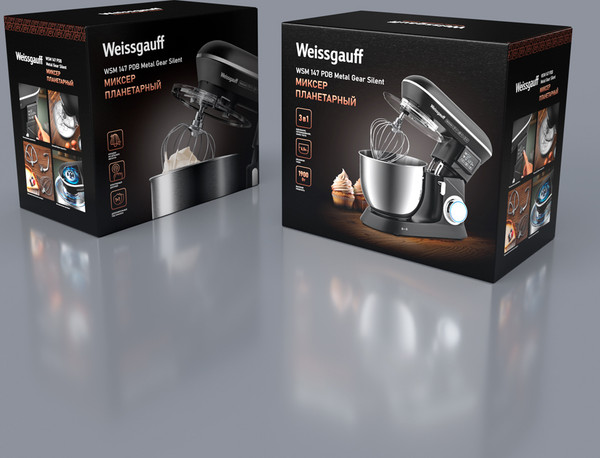 Изображение товара Миксер стационарный Weissgauff WSM 147 PDB Metal Gear Silent