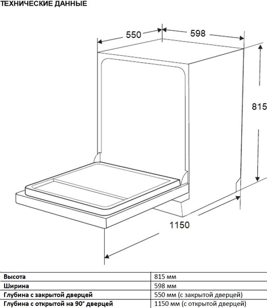 Изображение товара Посудомоечная машина Zigmund & Shtain DW 306.6
