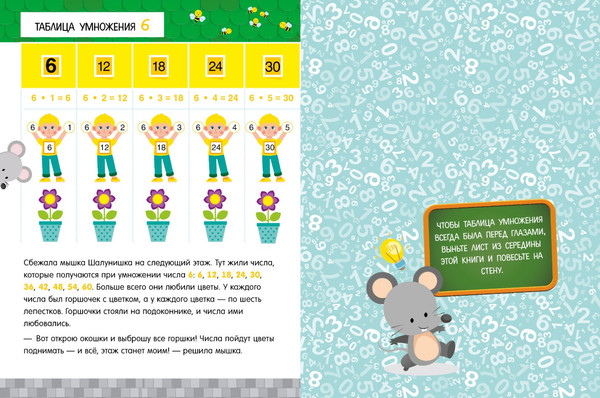 Изображение товара Развивающая книга CLEVER Начальная школа. Таблица умножения в сказках, мягкая обложка (Ульева Елена)