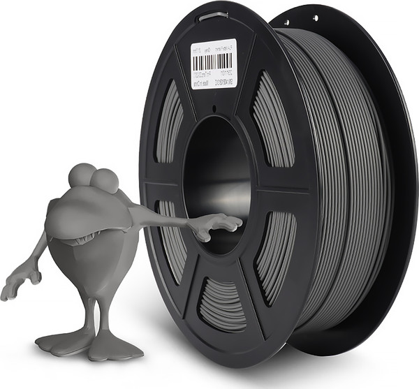 Изображение товара Пластик для 3D-печати NV Print NV-3D-PLA-MATTE-GREY (1.75мм, 1кг, матовый серый)