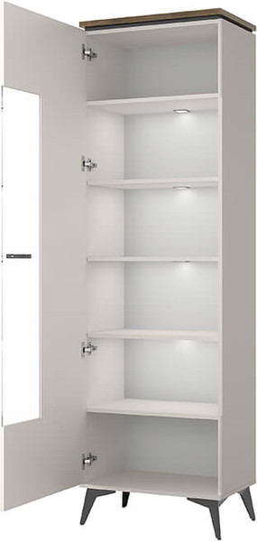 Изображение товара Шкаф с витриной Anrex Vinati 1V (персидский жемчуг/амарок)