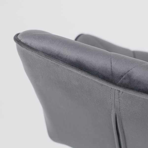 Изображение товара Стул AksHome Berlin (темно-серый велюр HCJ-40/черный)