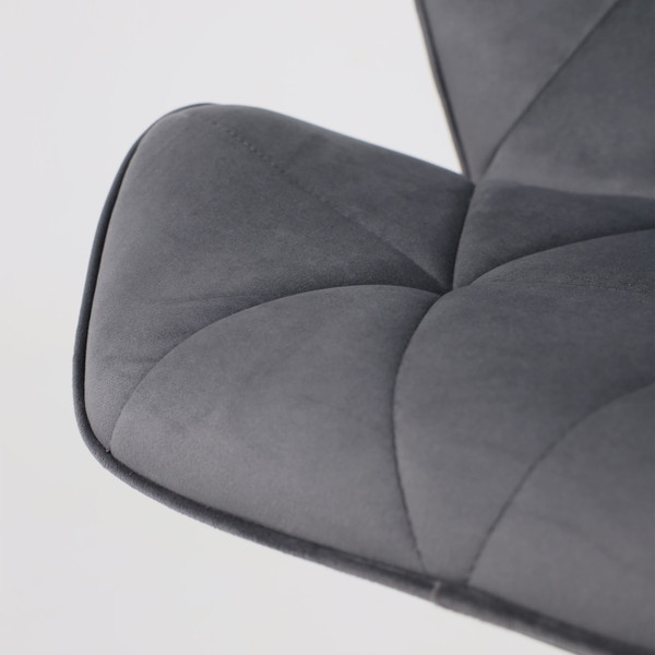 Изображение товара Стул AksHome Berlin (темно-серый велюр HCJ-40/черный)