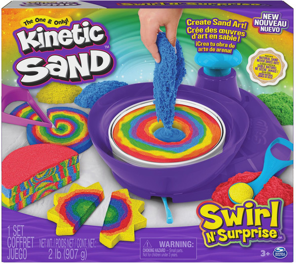 Изображение товара Кинетический песок Spin Master Kinetic Sand. Цветной вихрь / 43707