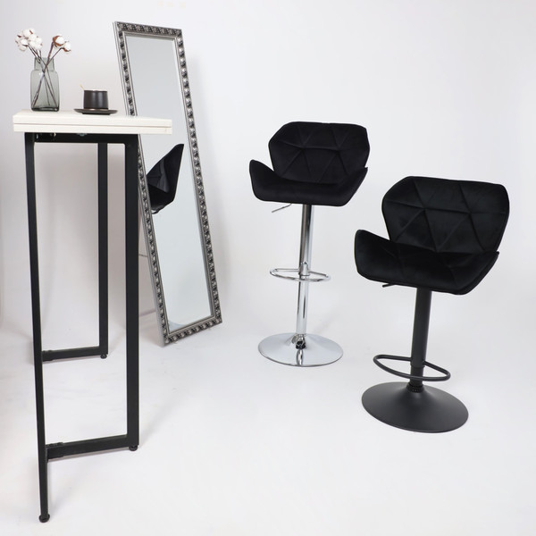 Изображение товара Стул барный AksHome Berlin GB (Seven 35 черный велюр/черный)