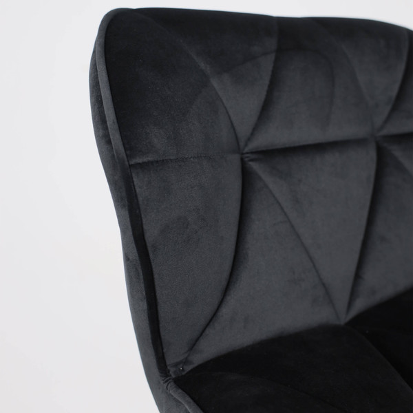 Изображение товара Стул барный AksHome Berlin GB (Seven 35 черный велюр/черный)