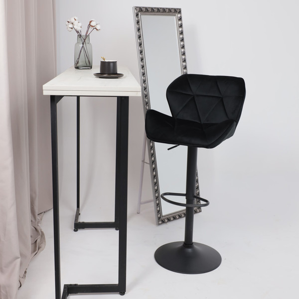 Изображение товара Стул барный AksHome Berlin GB (Seven 35 черный велюр/черный)