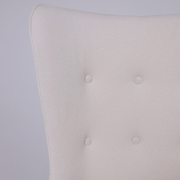 Изображение товара Кресло офисное AksHome Bella XL chrome Buble White 15 (букле/белый)