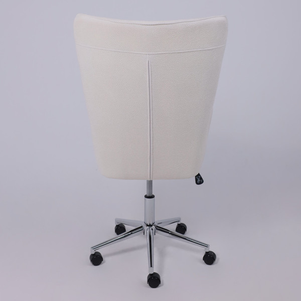 Изображение товара Кресло офисное AksHome Bella XL chrome Buble White 15 (букле/белый)