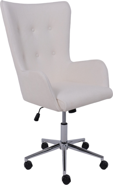 Изображение товара Кресло офисное AksHome Bella XL chrome Buble White 15 (букле/белый)