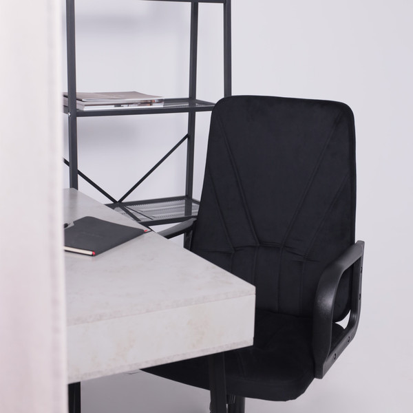 Изображение товара Кресло офисное AksHome Менеджер 01 (Seven 035/велюр черный)