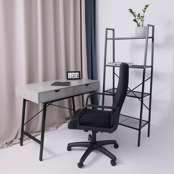 Изображение товара Кресло офисное AksHome Менеджер 01 (Seven 035/велюр черный)