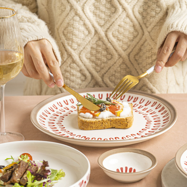 Изображение товара Соусник AksHome Love Print (красный принт)