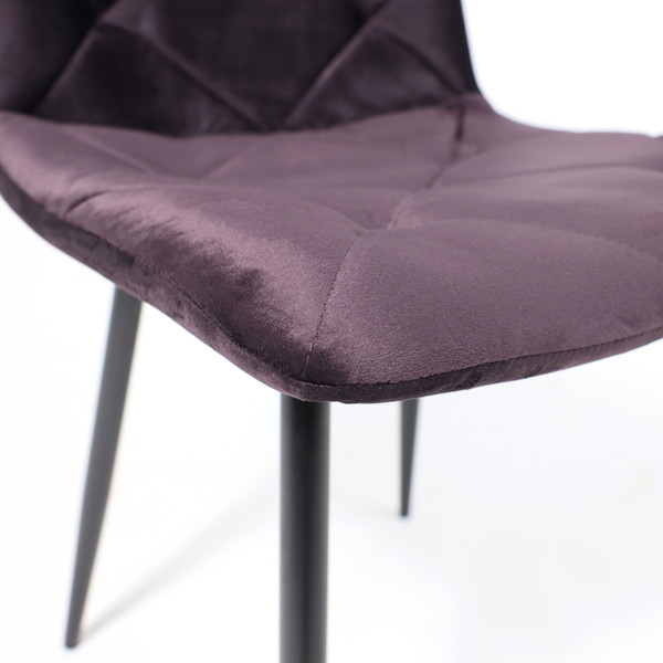Изображение товара Стул AksHome Gill (сливовый велюр/черный)