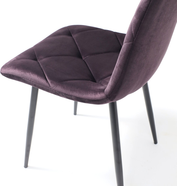 Изображение товара Стул AksHome Gill (сливовый велюр/черный)